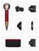 EAN 5025155133064 - Dyson Supersonic Nural Straight + Wavy secador 1600 W Oro, Rojo imagen 2