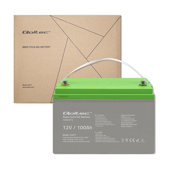 EAN 5901878530772 - Qoltec 53077 batería para sistema ups Sealed Lead Acid (VRLA) 12 V 100 Ah imagen 5