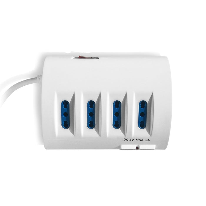 EAN 8056045879844 - Ewent EW3934 base múltiple 2 m 5 salidas AC Interior Azul, Blanco imagen 4