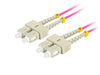 EAN 5901969433326 - Lanberg FO-SUSU-MD41-0050-VT Cable de fibra óptica e InfiniBand 5 m SC Violeta imagen 2