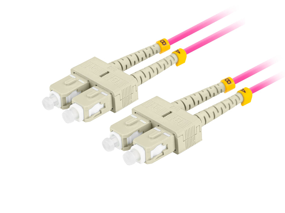 EAN 5901969433326 - Lanberg FO-SUSU-MD41-0050-VT Cable de fibra óptica e InfiniBand 5 m SC Violeta imagen 2