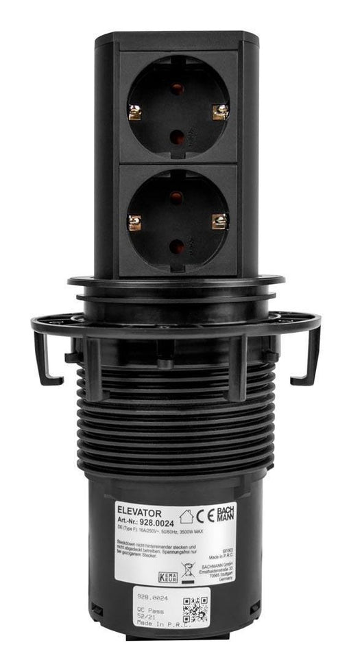 EAN 4057298117114 - Bachmann ELEVATOR toma de corriente 2 x Type F Negro imagen 1
