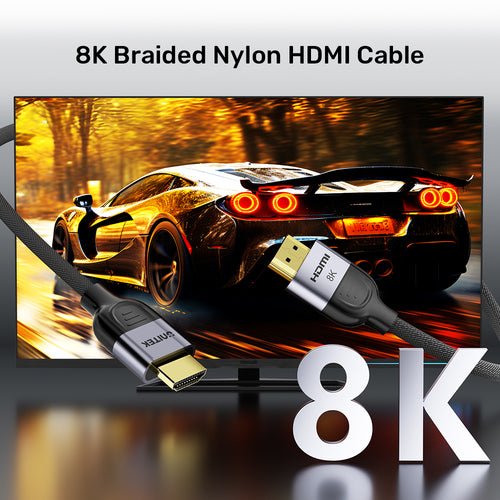 EAN 4894160058287 - UNITEK 8K Braided Nylon 2M cable HDMI HDMI tipo A (Estándar) Gris imagen 5