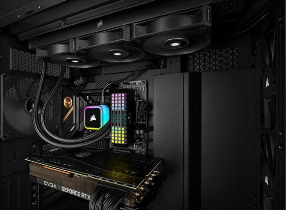 EAN 840006648109 - Corsair H100i Procesador Sistema de refrigeración líquida todo en uno 12 cm Negro 1 pieza(s) imagen 11
