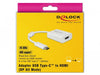 EAN 4043619639373 - DeLOCK 63937 adaptador de cable de vídeo 0,1 m USB Tipo C HDMI Blanco imagen 2