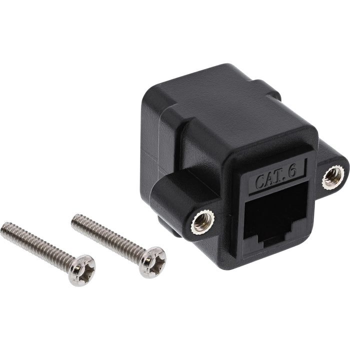 EAN 4043718261352 - InLine 69990Y cambiador de género para cable RJ-45 Negro imagen 1
