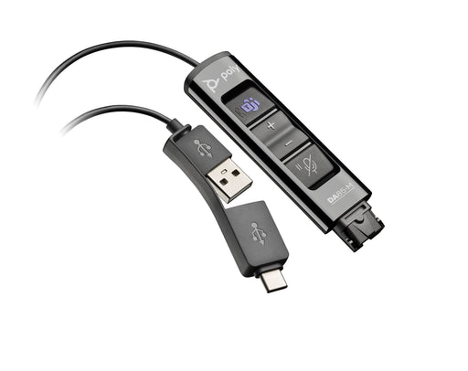 EAN 0017229175136 - HP Poly DA85-M USB to QD Black Adapter TAA Adaptador de interfaz imagen 1