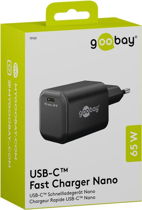 EAN 4040849791550 - Goobay 79155 cargador de dispositivo móvil Universal Negro Corriente alterna Carga rápida Interior imagen 2