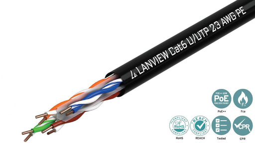 EAN 5704174522508 - Lanview LVN122151 cable de red Negro 305 m Cat6 U/UTP (UTP) imagen 2