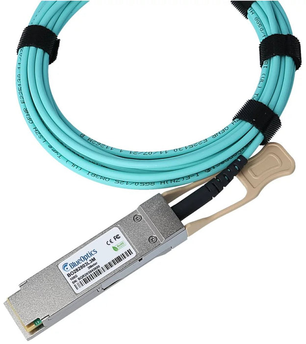 EAN 4063232331669 - BlueOptics 100FRRA0100-BO Cable de fibra óptica e InfiniBand 10 m QSFP28 AOC Azul, Acero inoxidable imagen 3