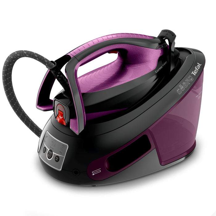 EAN 3121040086421 - Tefal Express Vision SV8152 2800 W 1,8 L Durilium AirGlide Autoclean soleplate Púrpura, Negro imagen 2