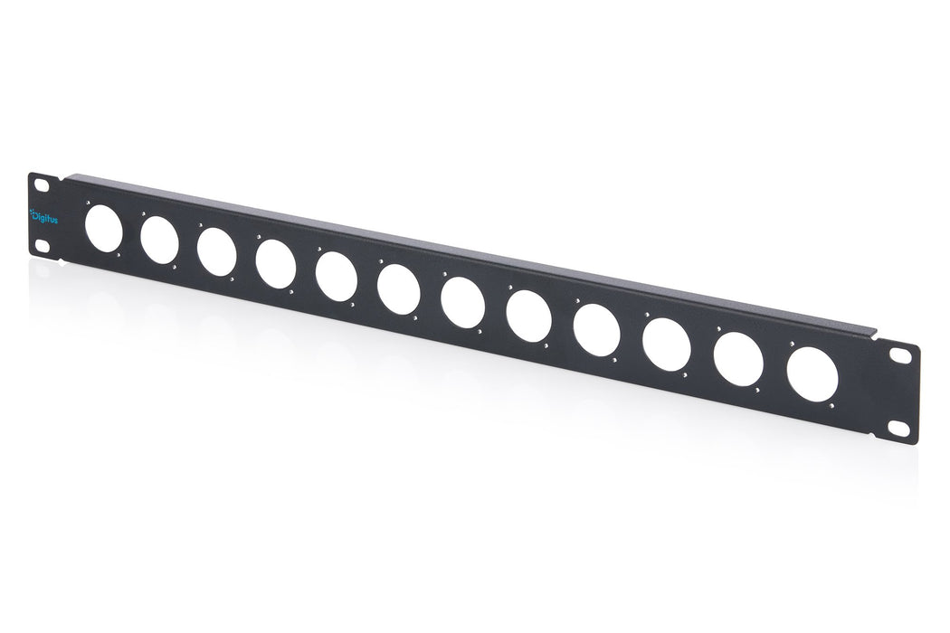 EAN 4016032510628 - Digitus 1U rack panel for 12 x D-Type modules Panel de conectores imagen 1