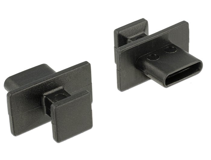 EAN 4043619640157 - DeLOCK 64015 tapa de seguridad para enchufe USB Tipo C Negro 10 pieza(s) imagen 1