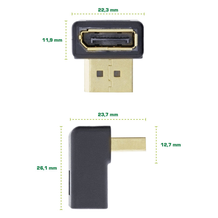 EAN 4043718292806 - InLine 17199U cambiador de género para cable DisplayPort Negro imagen 3