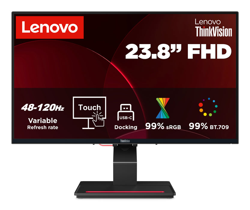 EAN 199273359837 - Lenovo ThinkVision T24D-4t pantalla para PC 60,5 cm (23.8") 1920 x 1080 Pixeles Full HD LCD Pantalla tácti imagen 2