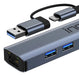 EAN 8681949015021 - Inca IUTP-5T hub de interfaz USB Tipo C 1000 Mbit/s Gris imagen 3