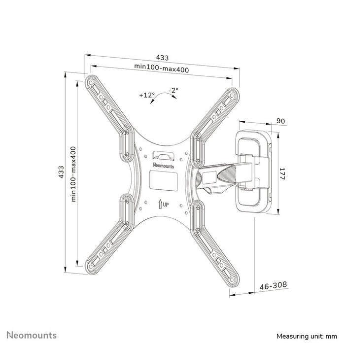 EAN 8717371448721 - Neomounts WL40-540BL14 soporte para TV 139,7 cm (55") Negro imagen 16