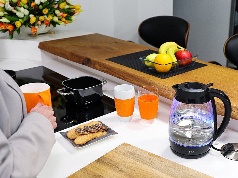 EAN 5907512875537 - Lafe Essential XL tetera eléctrica 2 L 2200 W Negro, Transparente imagen 7