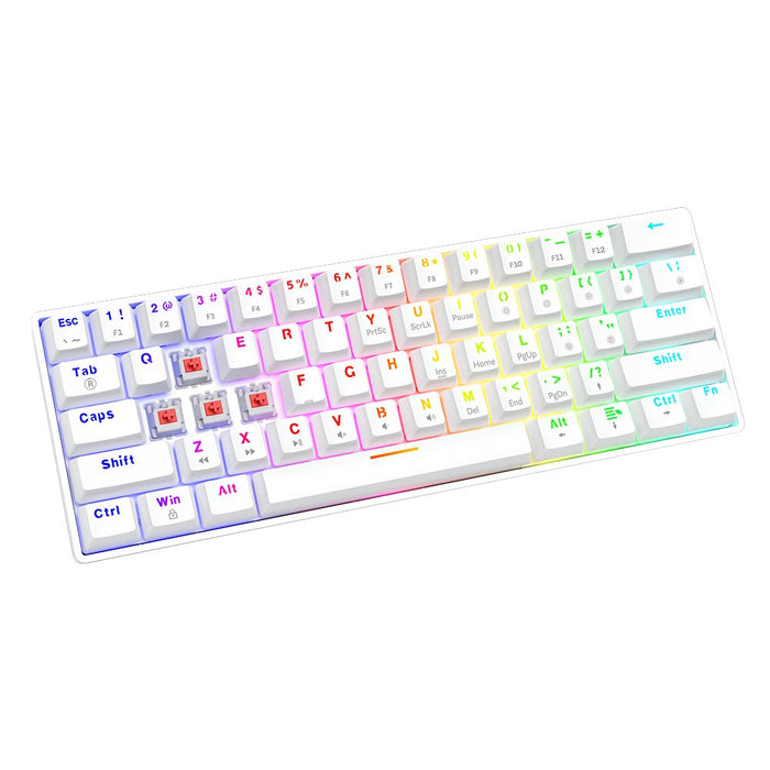 EAN 5901986048725 - Savio WHITEOUT X2 RED teclado Universal USB QWERTY Internacional de EE.UU. Blanco imagen 5