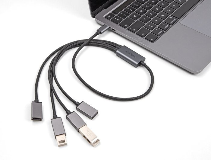 EAN 4043619642106 - DeLOCK 64210 hub de interfaz USB 2.0 Type-C 480 Mbit/s Negro, Gris imagen 2