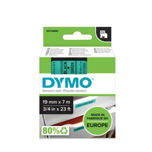 EAN 5411313452199 - DYMO D1 Standard - Black on Green - 19mm cinta para impresora de etiquetas imagen 2