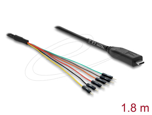 EAN 4043619639830 - DeLOCK 63983 convertidor, repetidor y aislador en serie USB 2.0 TTL Negro imagen 1