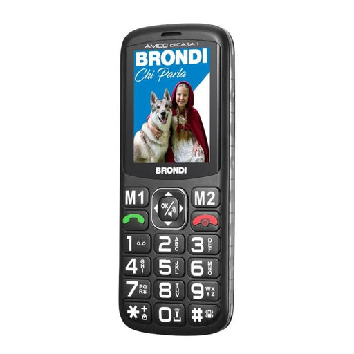 EAN 8015908820201 - Brondi AMICO DI CASA+ 6,1 cm (2.4") Negro Teléfono para personas mayores imagen 2