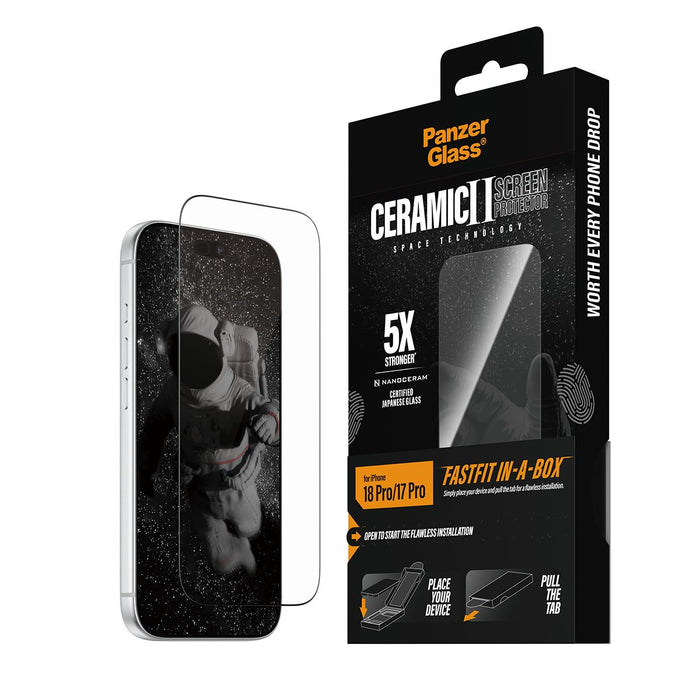 EAN 5715685043611 - PanzerGlass ® Ceramic Screen Protector iPhone 2026 Pro | 17 Pro w. FASTFIT IN-A-BOX Protector de pantalla imagen 6