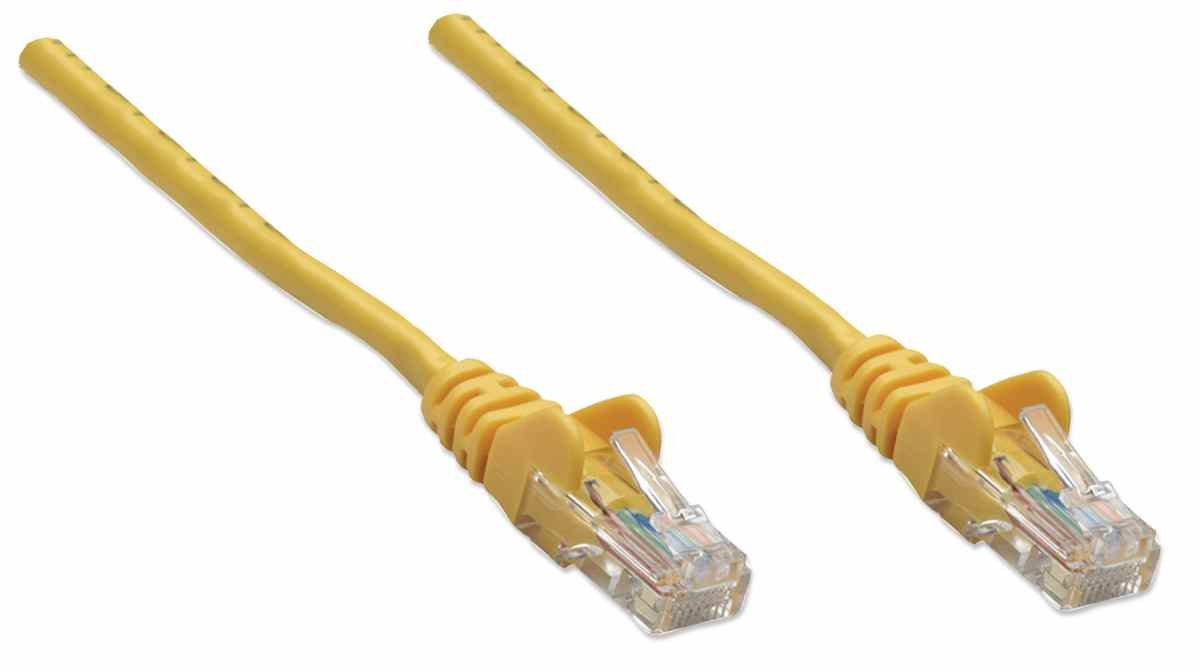 EAN 766623325165 - Intellinet 325165 cable de red Amarillo 0,45 m Cat5e U/UTP (UTP) imagen 3