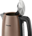 EAN 8720389013867 - Philips Viva Collection HD9355/92 tetera eléctrica 1,7 L 1900 W Negro, Cobre imagen 4