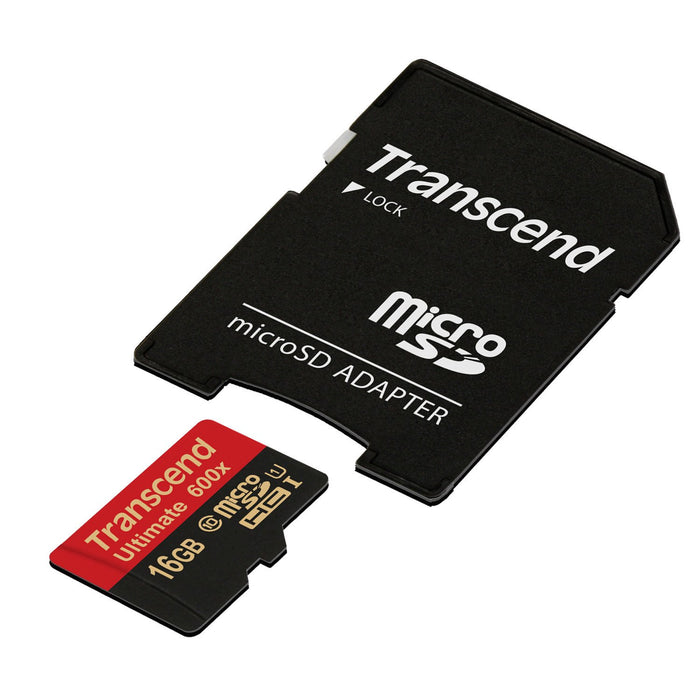 EAN 0760557825449 - Transcend 16GB microSDHC Class 10 UHS-I (Ultimate) MLC Clase 10 imagen 2