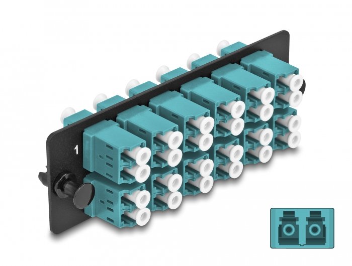 EAN 4043619669332 - DeLOCK 66933 adaptador de fibra óptica LC/LC 1 pieza(s) Color aguamarina, Negro imagen 4