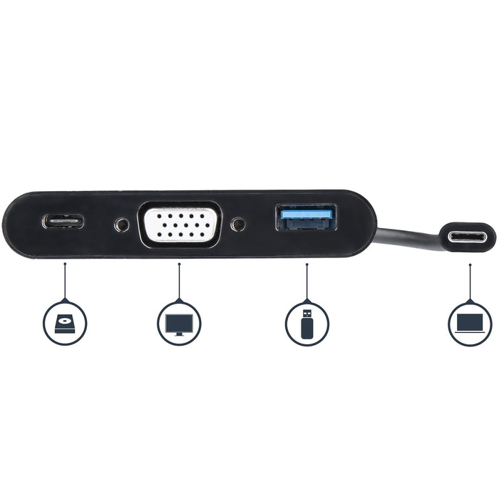 EAN 65030866293 - StarTech.com CDP2VGAUACP base para portátil y replicador de puertos Alámbrico USB 3.2 Gen 1 (3.1 Gen 1) Typ imagen 4