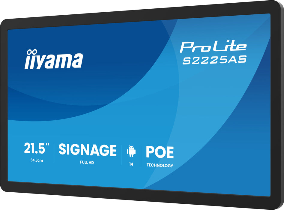 EAN 4948570127177 - iiyama ProLite S2225AS-B1P Pantalla plana para señalización digital 54,6 cm (21.5") LCD Wifi 500 cd / m²  imagen 3