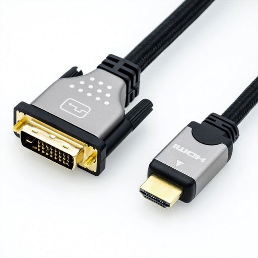 EAN 7611990145102 - ROLINE 11.04.5874 adaptador de cable de vídeo 7,5 m DVI HDMI Negro, Plata imagen 1
