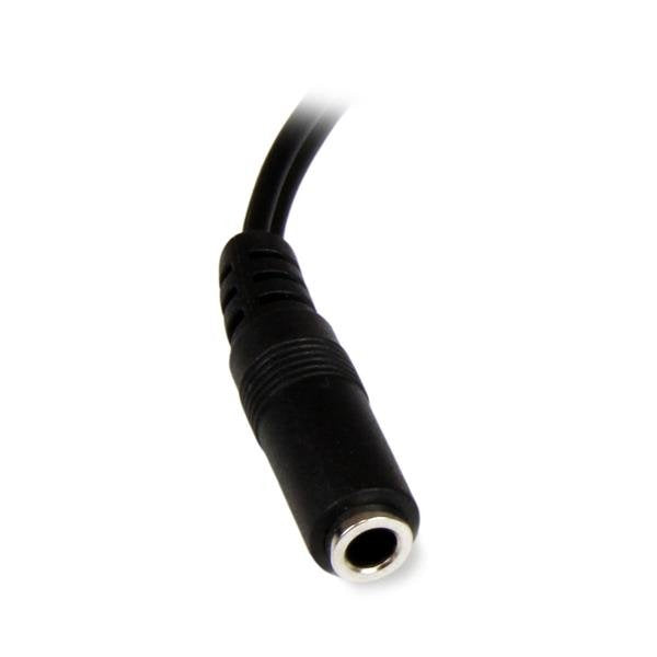 EAN 0065030856911 - StarTech.com 0.152m 3.5mm - 2xRCA m/f cable de audio 0,152 m Negro imagen 2