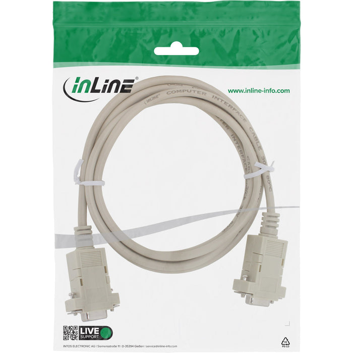 EAN 4043718084173 - InLine 12222L cable de serie Beige 2 m DB-9 imagen 3