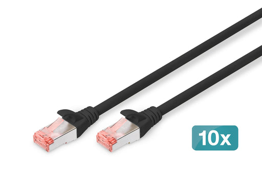 EAN 4016032441540 - Digitus DK-1644-005-BL-10 cable de red Negro 0,5 m Cat6 S/FTP (S-STP) imagen 1
