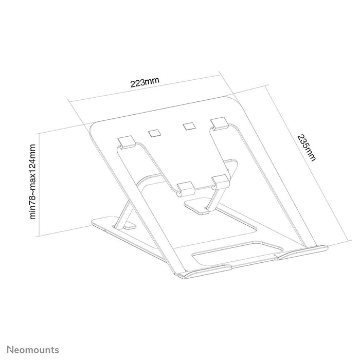 EAN 8717371448301 - Neomounts NSLS085BLACK soporte para ordenador portátil Negro 43,2 cm (17") imagen 17