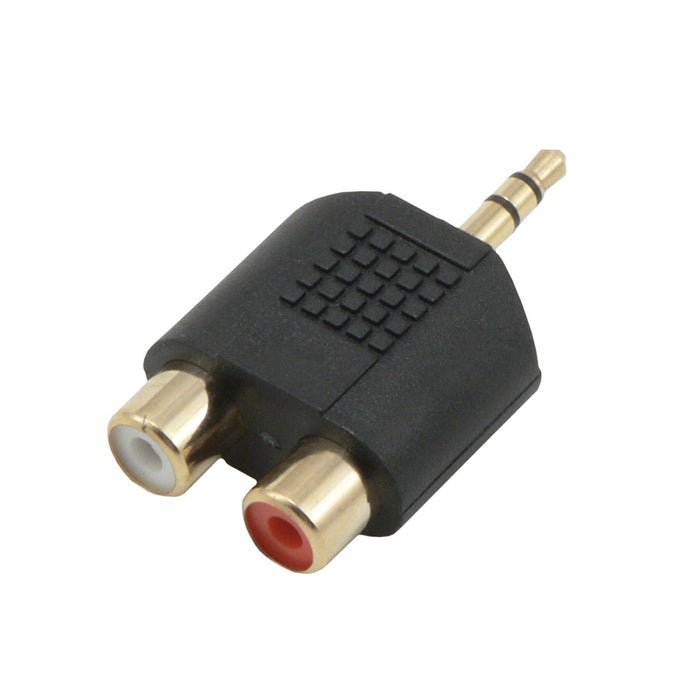 EAN 3700224717711 - MCL 3.5mm / 2xRCA Adapter Negro imagen 1