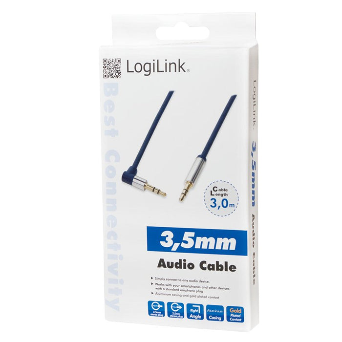 EAN 4052792034493 - LogiLink 3.5mm - 3.5mm 3m cable de audio 3,5 m 3,5mm Azul imagen 4