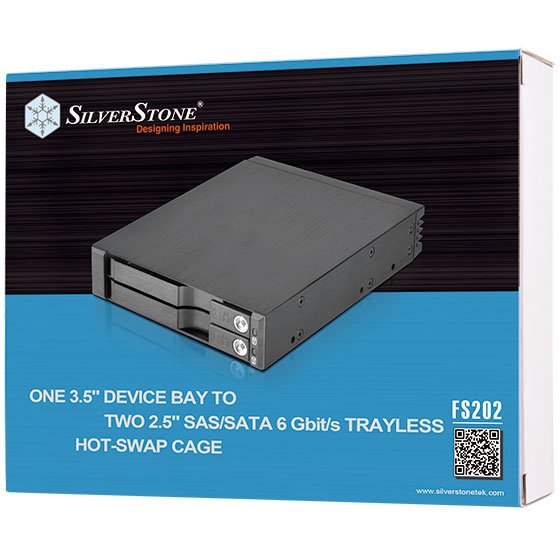 EAN 4710007222492 - Silverstone SST-FS202B panel bahía disco duro Negro imagen 6