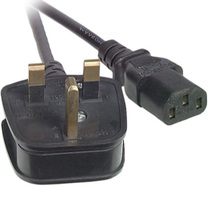 Efb Cable De Alimentación Uk Bs1363a-C13 180°,Negro,2m,3x0.75mm