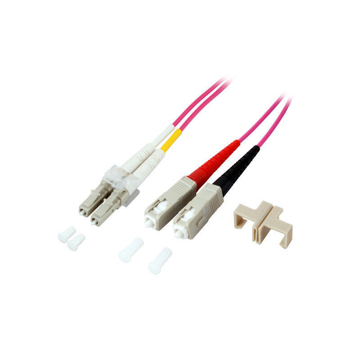 Efb Duplex Cable De Red Lc-Sc 50/125 Om4 Lszh 2mm 1.0m Violeta