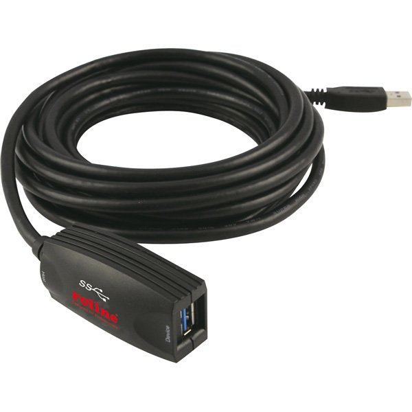 EAN 7611990120154 - ROLINE USB 3.0 Active Repeater cable USB 5 m USB A Negro imagen 3