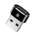 EAN 6953156263536 - Baseus CAAOTG-01 cambiador de género para cable Negro imagen 1