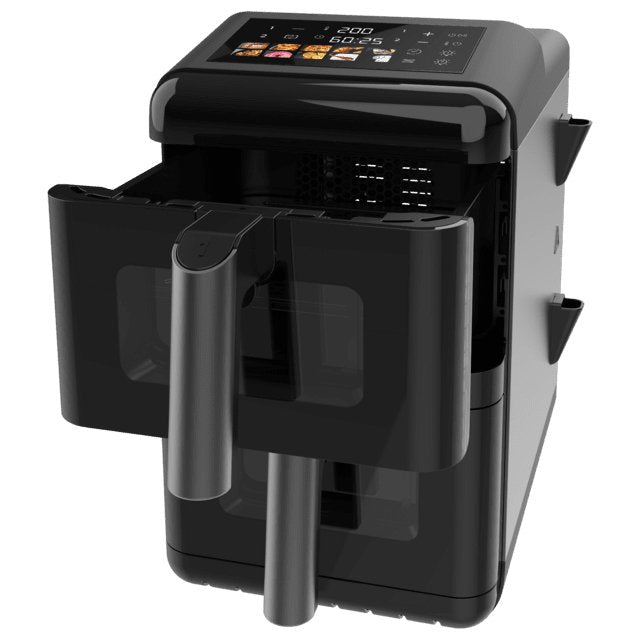 EAN 8447420002719 - Cecotec Cecofry DuoLevel 12000 Window Doble 12 L Independiente 2900 W Freidora de aire caliente Negro imagen 3
