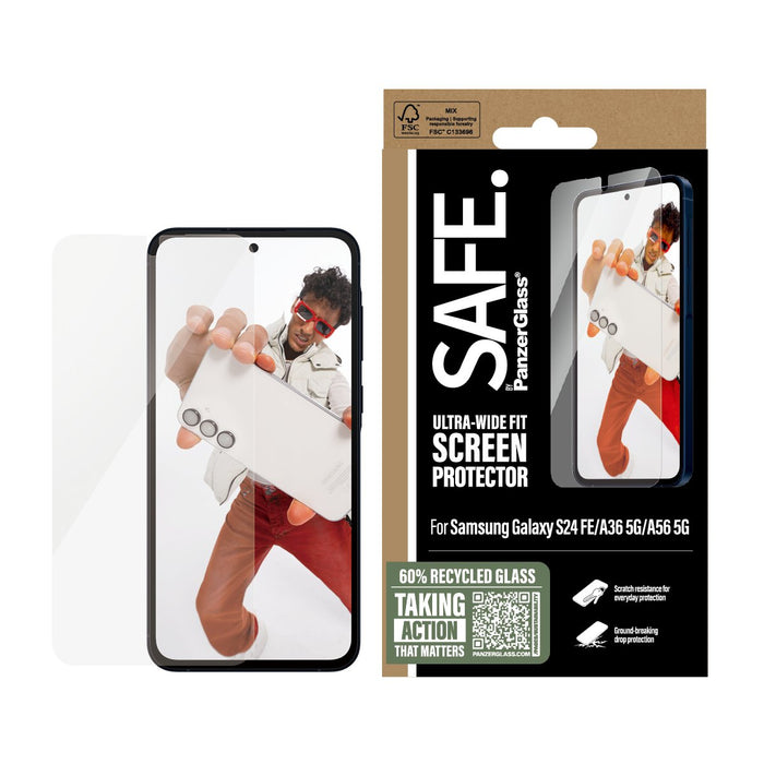 EAN 5715685023057 - PanzerGlass SAFE. by ® Screen Protector Samsung Galaxy S24 FE | A36 5G | A56 5G | Ultra-Wide Fit Protecto imagen 2