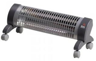 EAN 8427561230233 - FM Calefacción 2302-R Negro, Gris 1200 W Calefactor eléctrico de cuarzo imagen 1