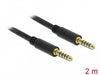 EAN 4043619857920 - DeLOCK 85792 cable de audio 2 m 4.4mm Negro imagen 2